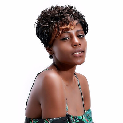 

12 Kanekalon Natural Wave Wigs Synthetic Hair Short Wigs For Black Women Hollywood Fashion Wig HPHR-007