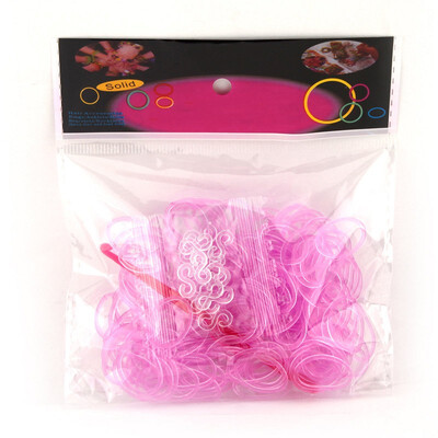 

200PCS 10 S Clips Tie Dye Rainbow Multicolor Rubber Bands Loom Refill DIY Anklet