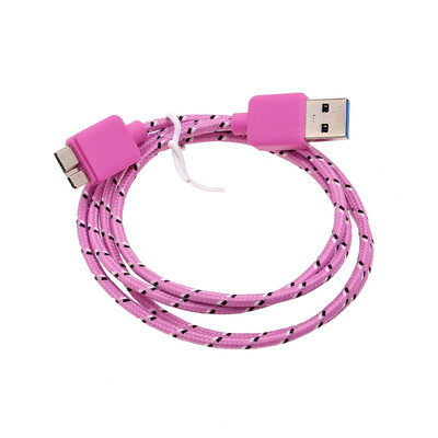 

Micro USB 3.0 Data Sync Charger Cable Durable Adapter For Samsung Galaxy Note 3 PINK GREEN WHITE