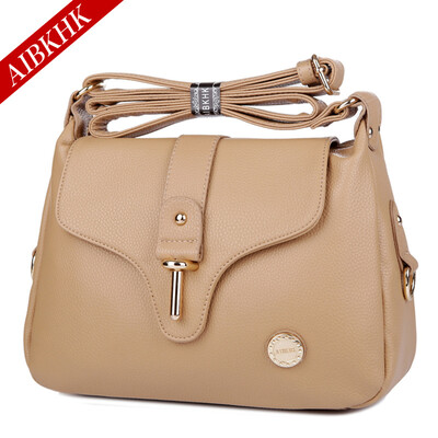 

Aibkhk женщин натуральная кожа сумки с 2-слойные кожа коровы мода сумка Cross body сумка четыре цвета M025