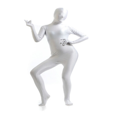 

24 HRS Shipped Out Womens Full Bodysuit Spandex Lycra Zentai Suit Yellow Second Skin Tights Suit Womens Pure Color Dancewear
