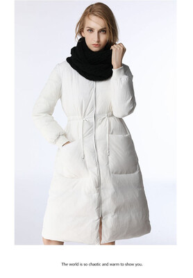 

Womens winter 2018 new down jacket in the long belt collection waist A slim body warm thickening jacket fashion