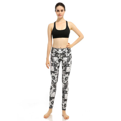 

Sounteam Womens Printed Leggings Full-Length Regular Size Yoga Workout Leggings Pants