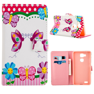 

MOONCASE ЧЕХОЛ ДЛЯ Huawei Ascend Mate 7 Flip PU Leather Fold Wallet Card Slot Kickstand Back [Pattern series] /a14