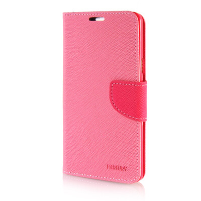 

MOONCASE Cross pattern Leather Side Flip Wallet Card Slot Pouch Stand Shell Back Case Cover for Samsung Galaxy A7 Pink
