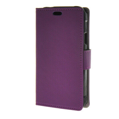 

MOONCASE Synthetic Leather Flip Wallet Card Slot Bracket Back чехол для Samsung Galaxy Xcover 3 SM-G388F Purple