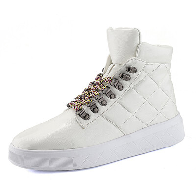 

Martin boots men in the fall autumn Korean trend British versatile high shoes mens patent leather boots short boots mens winter