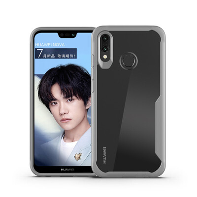 

Goowiiz Luxury Phone Case For Huawei Nova 3Nova 3IHonor Play HD Clear Acrylic TPU Silicone Prevent falling Full protection