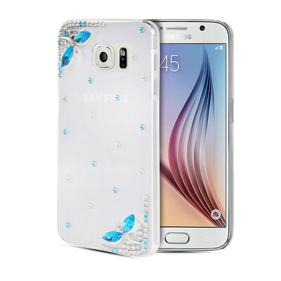 

MOONCASE Luxury Crystal Bling Rhinestone Hard Plastic Back Rubber Shell Case Cover for Samsung Galaxy S6 G9200