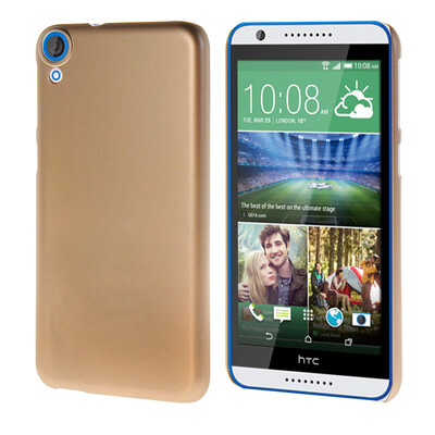 

MOONCASE Matte Hard Rubber Shell Back Protective Rubberized Case Cover for HTC Desire 820 Gold