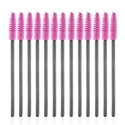 

100 PCS Disposable Eyelash Mini Brush Mascara Wand Applicator Spooler Makeup Black&Red