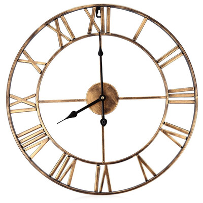 

185 Inch 3D Large Iron Retro Decorative Wall Clock