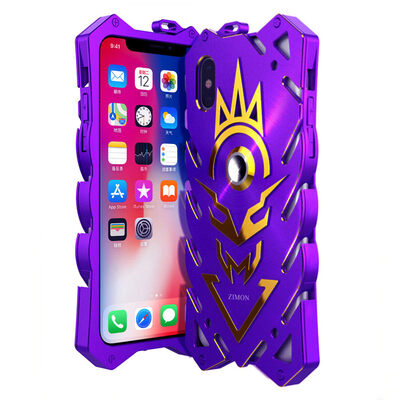 

Aluminum Metal Armor For Apple iPhone X Case Rugged Shockproof Luxury Hard Heavy Duty Ring Magnet Case For Apple iPhone X Cover