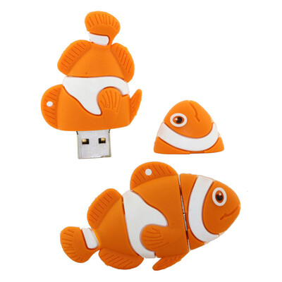 

4GB 8GB 16GB 32GB 64GB 128GB Fish Model USB Flash Drive USB Stick External Storage Pen Drive USB Drive Thumb Drive Memory Stick