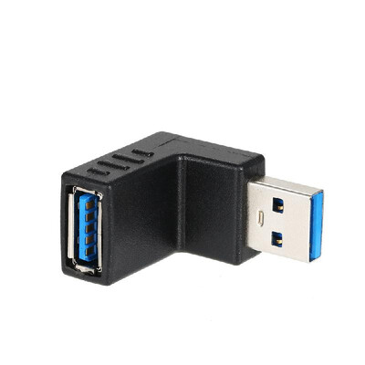 

Right Angle USB30 AM To AF L Shape Adapter Converter USB 30 A Male To A Female 90 Degree Angle Plug Down Up