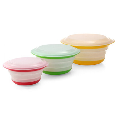 

UpperX Kitchen silicone cooking gadget folding bowl 3 pieces