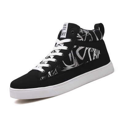 

Mens Breathable High Top Sneaker 2018 Students Male Autumn Winter Antislip Flats Outdoor Comfortable Sport Shoes Ankle Boots