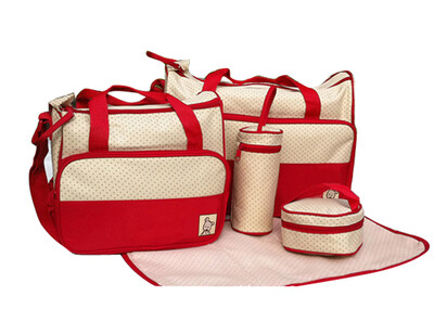 

5pcs Baby Changing Diaper Nappy Bag Mummy Mother Handbag multifunctional set