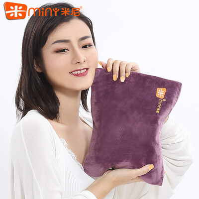 

Miny miny hot water bottle charging explosion-proof has been injected water heating water bottle hand warmers electric heating treasure warm waist warm bed increased version of purple K610