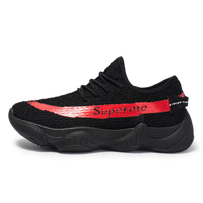 

TANGDE ALTHELETIC MENS ULTRA-LIGHT FLY KNITTED LACE UP YEEZY CLASSIC SPORTS SNEAKERS