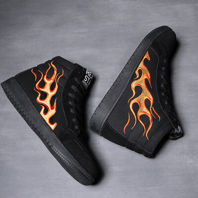 

Black Samurai death flower high to help SK8-Hi canvas shoes VN-03CAGEQ