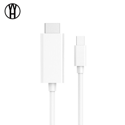 

WH Mini DP to HDMI Cable Male to Male Adapter Mini DisplayPort for Macbook Pro Air Projector Laptop Monitor Camera Projector