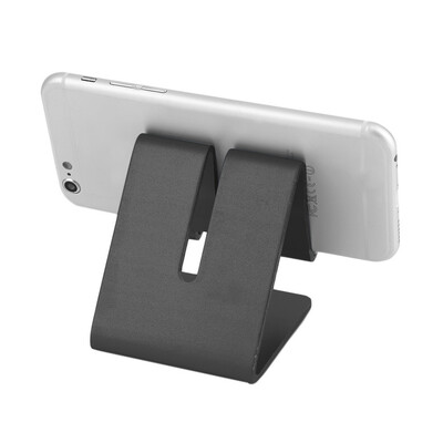 

Universal Cell Phone Desk Aluminum Stand Holder For Mobile Phone Tablet PC Black