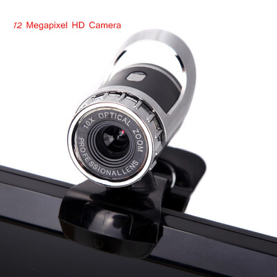 

New USB 20 12 Megapixel HD Webcam Camera Web Cam Digital Video Webcamera with Microphone MIC for Computer PC Laptop Black