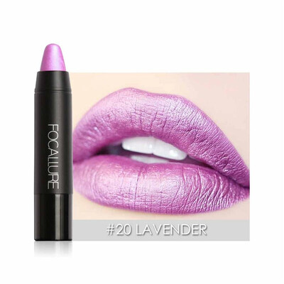 

8 Colors Metallic Lipstick Pencils Sexy Party Lip Stick Waterproof Matte Lip Gloss Long Lasting Lipsticks