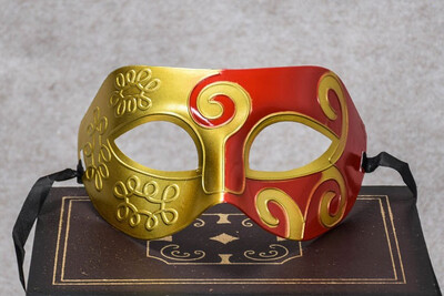 

Jazz mask prince mask mans mask flat head hard plastic carved mask
