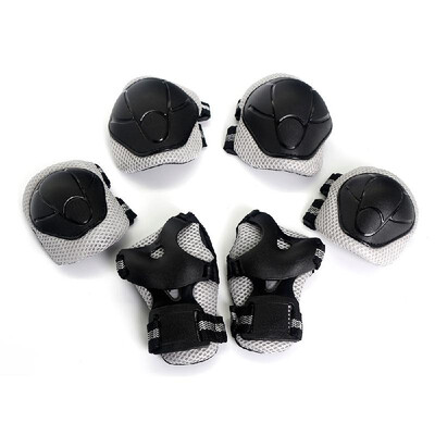 

Romacci Lixada 6PCS Brace Kids Youth Cycling Roller Skating Skateboard Elbow Knee Hands Wrist Safety Protection Guard Pads Set