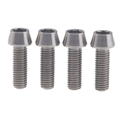 

M6x20mm Titanium Ti Hex Allen Tapered Disc Brake Bolt Bicycle Screw Finish 5 Colors 4pcslot