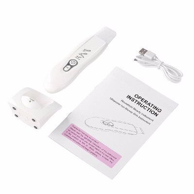 

Ultrasonic Skin Cleaner Anion Facial Pores Scrubber Peeling Shovel Exfoliator Massager Skin Care Machine USB Charge 3 Modes
