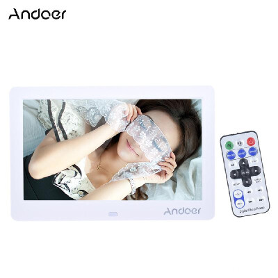 

Andoer 10 Wide Screen HD LED Digital Picture Frame Digital Album High Resolution 1280600 Electronic Photo Frame with Remote Cont