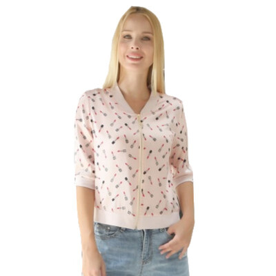 

Silk Sunscreen Jacket 2018 Autumn New Fashion Silk Embroidery Print Slim Thin Solid Color Casual Business Large Size Spring Womens Jacket Top