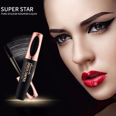 

4D Silk Fiber Eyelash Mascara Long-lasting Extension Makeup Kit Black Natural Waterproof Eye Lashes