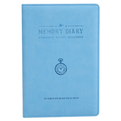 

Morning light ( & G) APYF7802 portable 48K strap leather leather leather diary notebook 96 pages blue