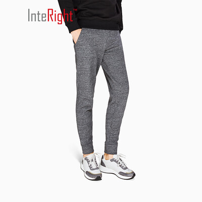 

INTERIGHT Wei pants mens sports&leisure thickening compound fleece sports pants dark gray L