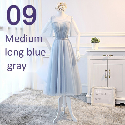 

Bridesmaid Dress 2018 Elegant Long Wedding Sisters Group Gray Bridesmaid Dress Female Party Evening Dress