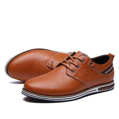 

2018 autumn&winter new leather mens shoes England mens shoes wild casual breathable mens shoes anti-foot stinky mens shoes