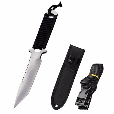 

CHACHEKA Professional Leggings Diving Knife with ABS Sheath Outdoor Survival Knives Hunting Camping Saber Kitchen Supplies
