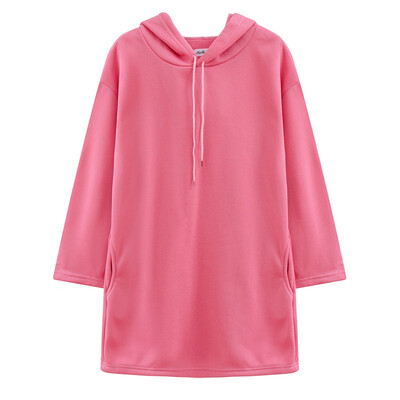 

Hoodie female long student loose spring&autumn new long-sleeved hooded pullover