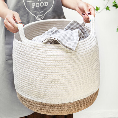 

Jiayu storage basket cotton&linen hamper storage basket debris storage basket