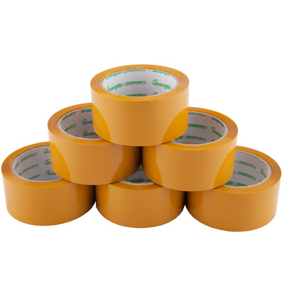 

GuangBo 6 package 48mm 60y meters yellow sealing tape tape office supplies FX-72