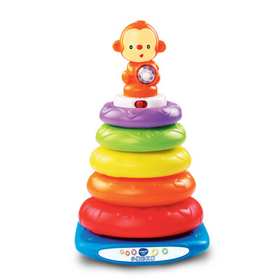 

VTech Vtech Little Monkey Rainbow Circle Stacked Music Set 6-36 месяцев Детский сад Игрушки для раннего обучения