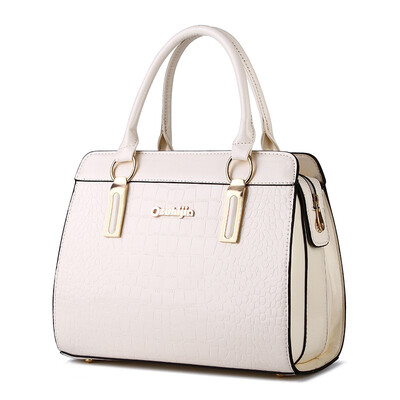 

Bag lady 2019 new style bright patent leather stone pattern fashionable European style&elegant one-shoulder model handbag