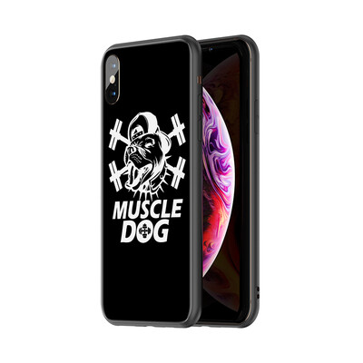 

Youjia apple xxs mobile phone shell iphonexxs protective cover shatter-resistant all-inclusive soft side transparent glass mirror personality tide brand men&women shell mucledog