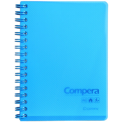 

Согласованная (COMIX) CPA6801 Compera двойной спирали лицо PP / Notepad этой страница A6 80 через синий