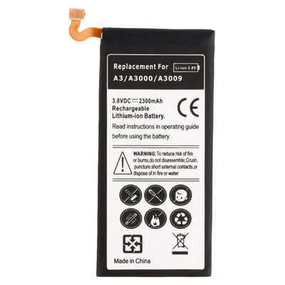 

1900mAh Secondary Li-Ion Battery Replacement for Samsung A3/A3000/A3009
