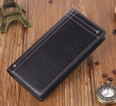 

Mens wallet long wallet business casual money wallet clip wallet multi function card wallet